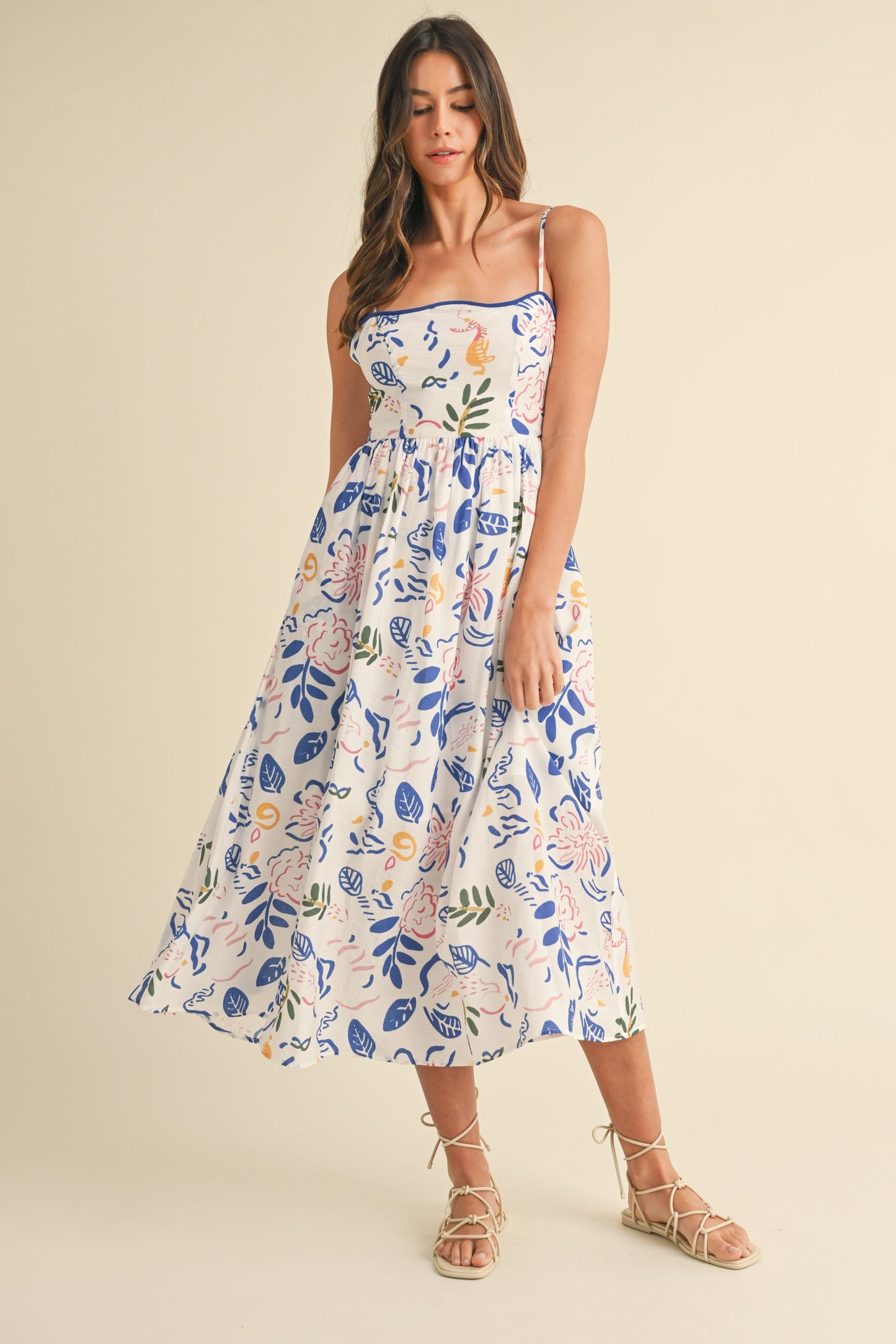 Lola Leaf Midi Dress