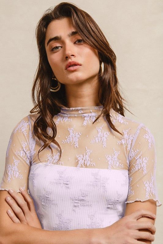 Lena Mesh Short Sleeve