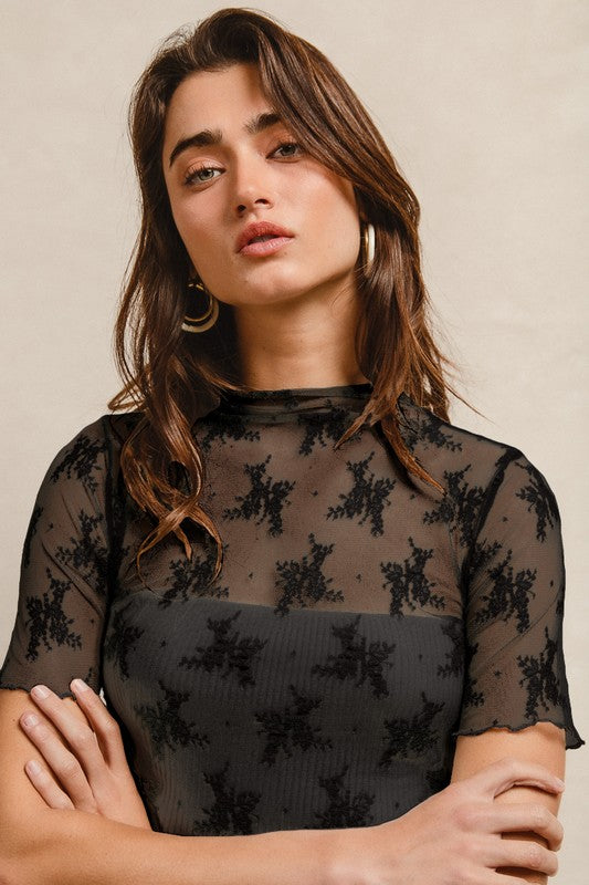 Lena Mesh Short Sleeve