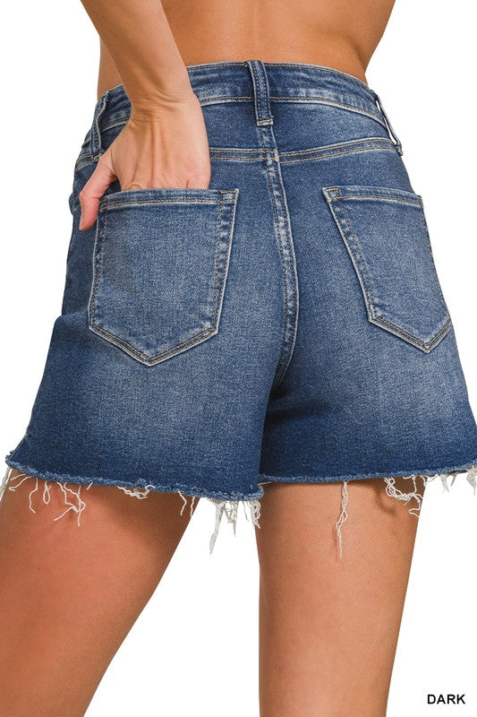 Dahlia Distressed Jean Shorts