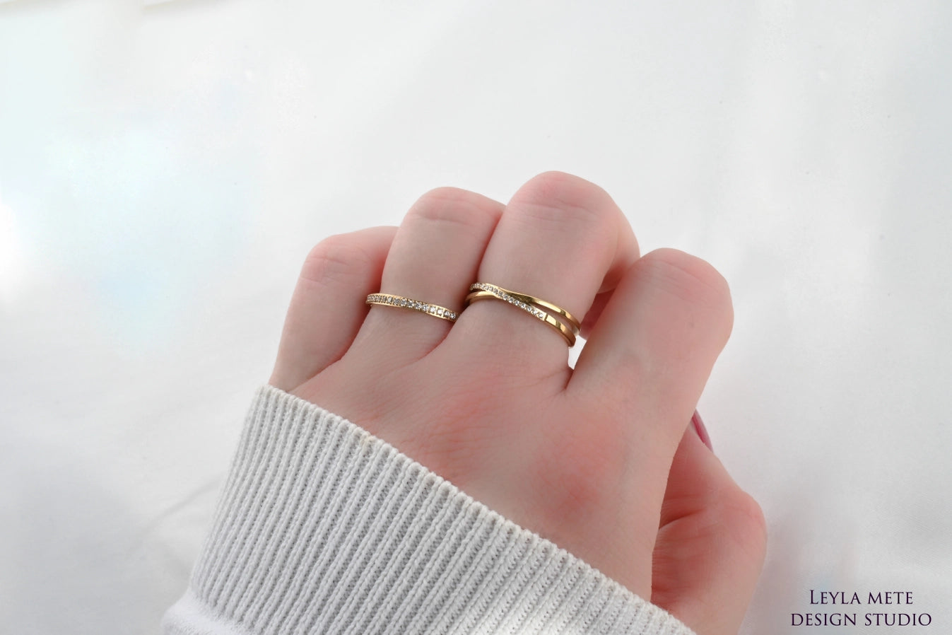Diamond Waterproof Stacker Ring