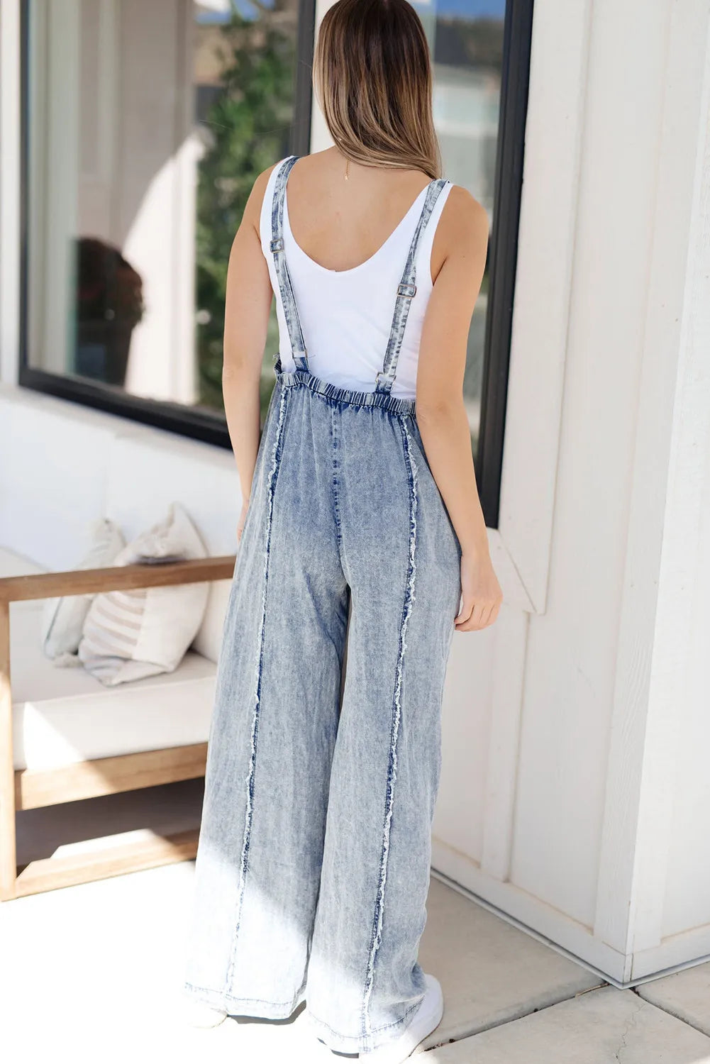 Fray Wide Leg Overall