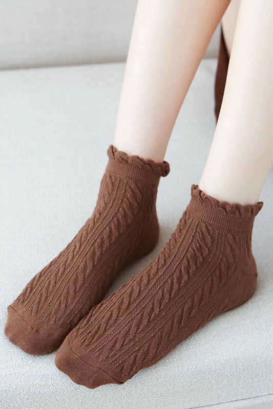 Cotton Lace Twist Sock