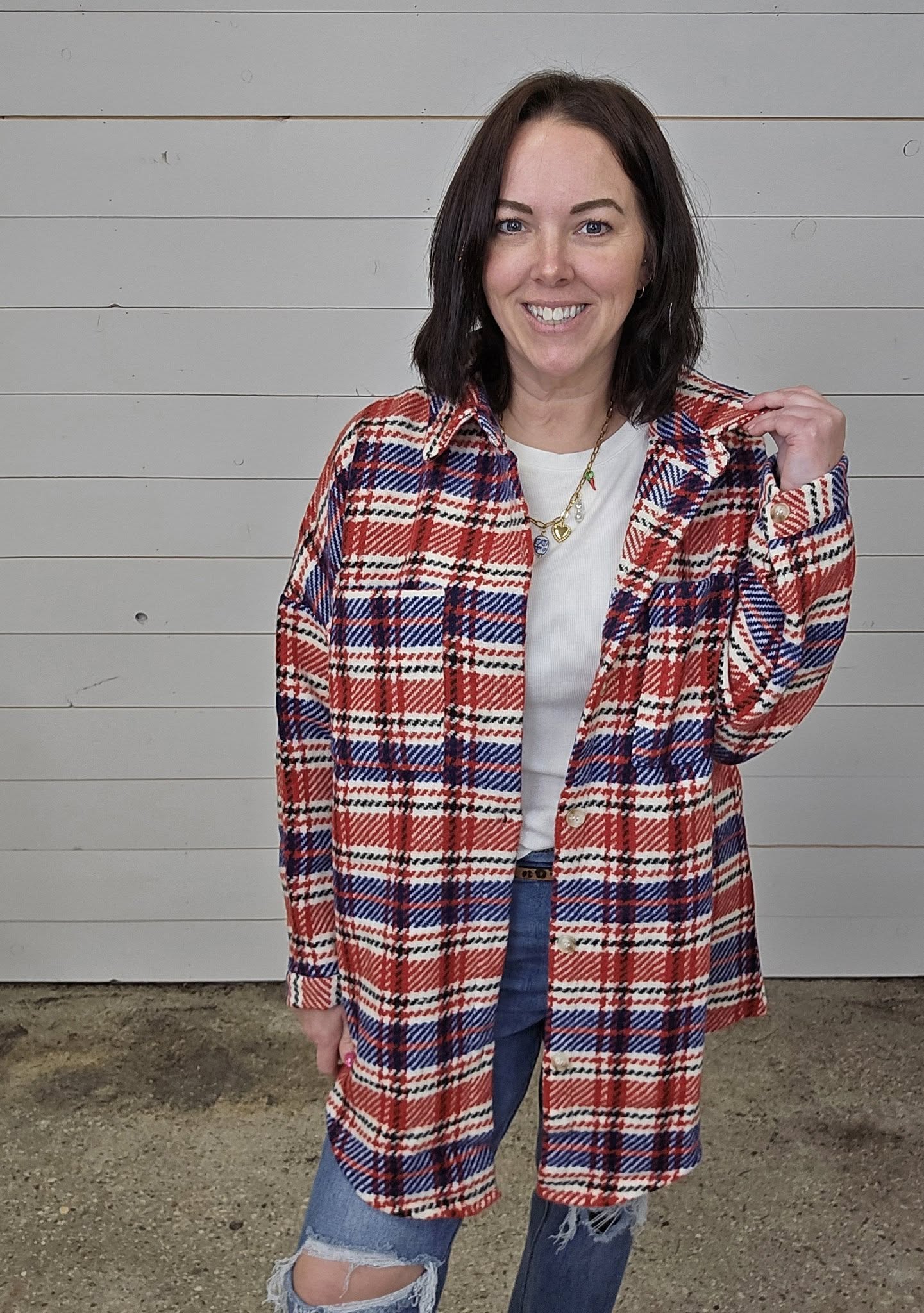 Red Plaid Shacket