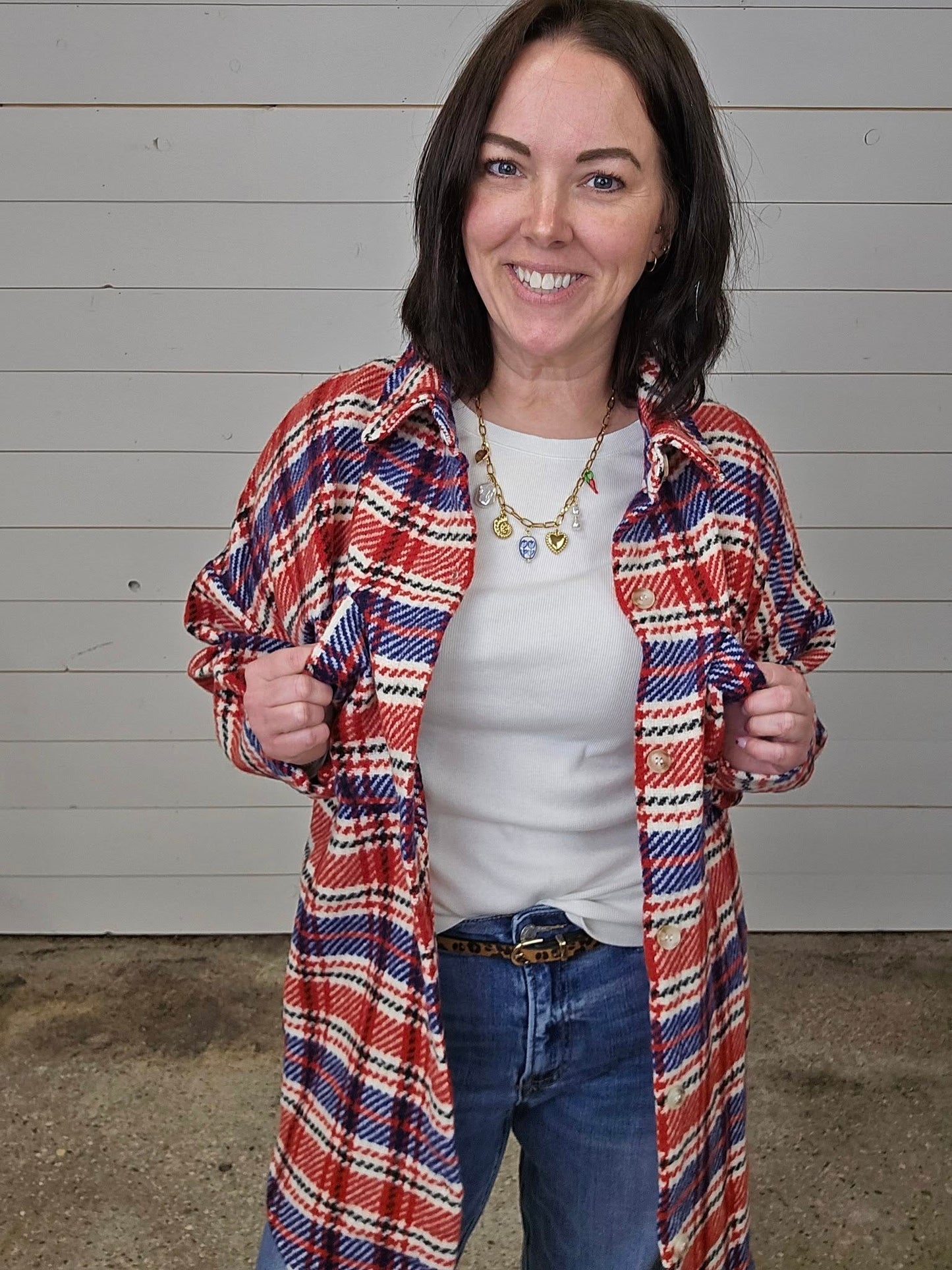 Red Plaid Shacket