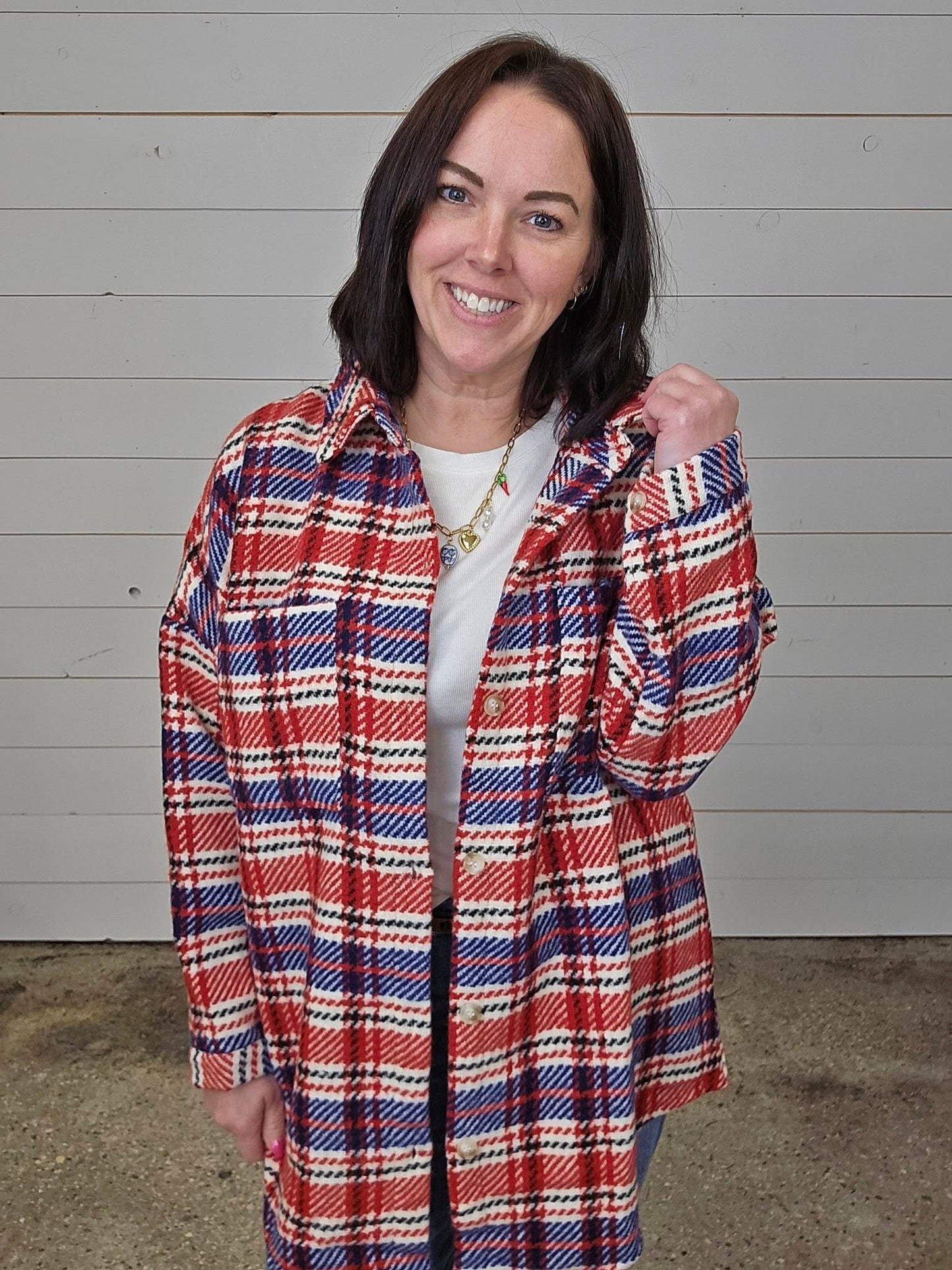 Red Plaid Shacket