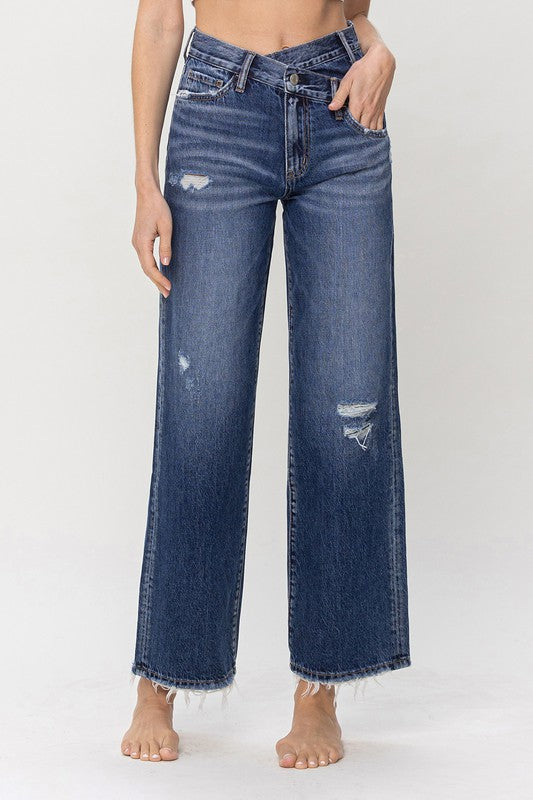 Abby Relaxed Fit Crossover Jean