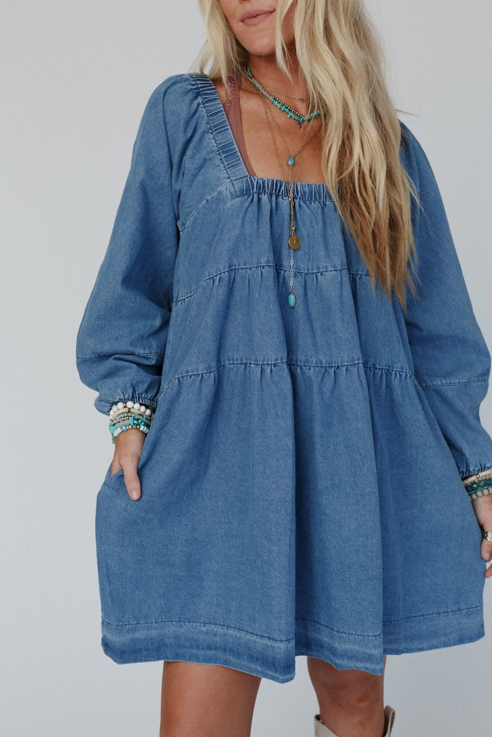 Loose Denim Dress - SALE