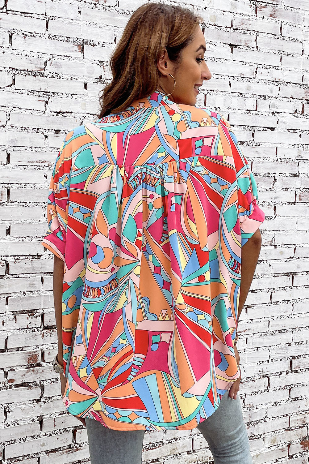 Geometric Blouse - Sale