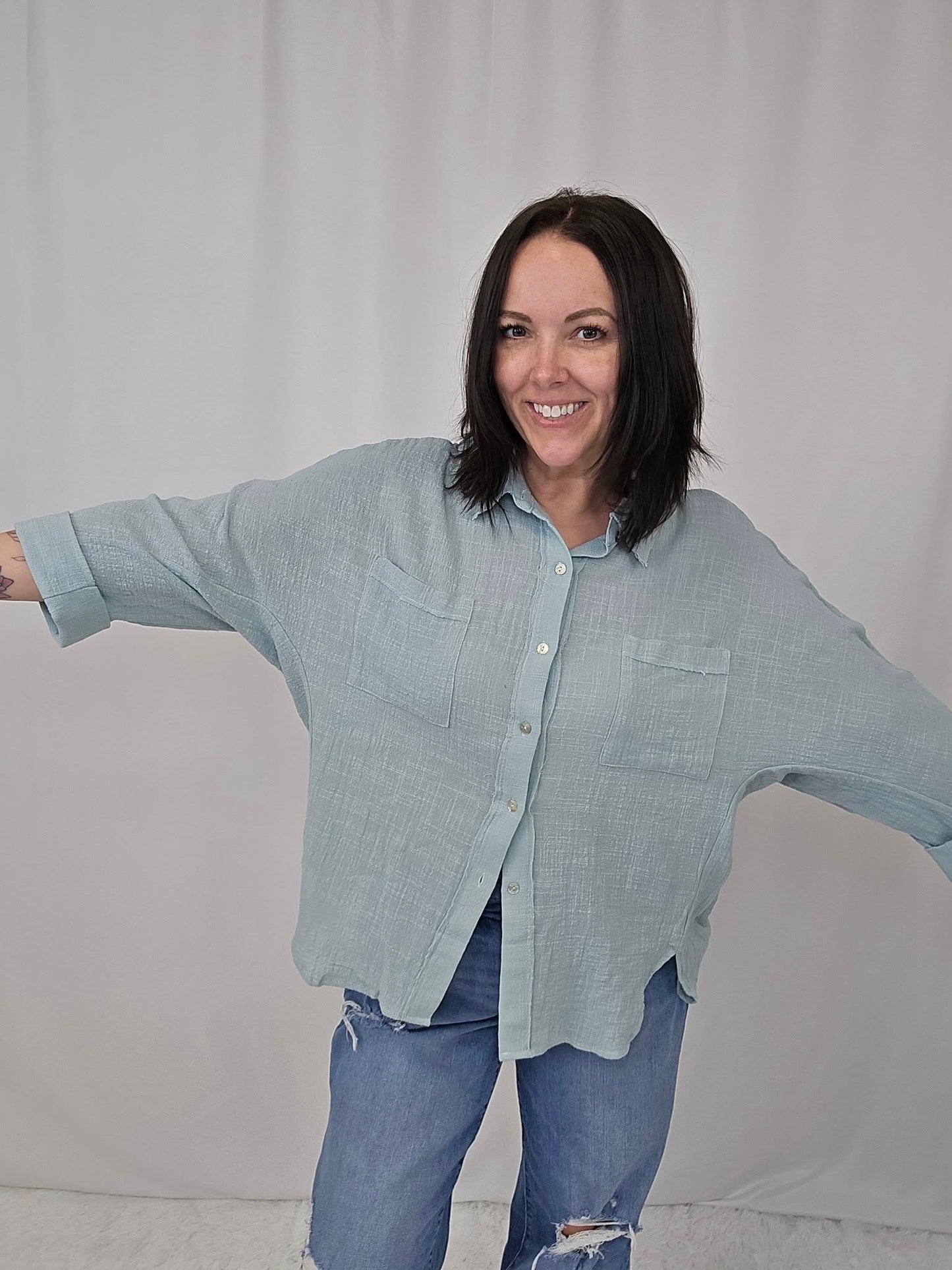 Gemma Gauze Shirt - SALE