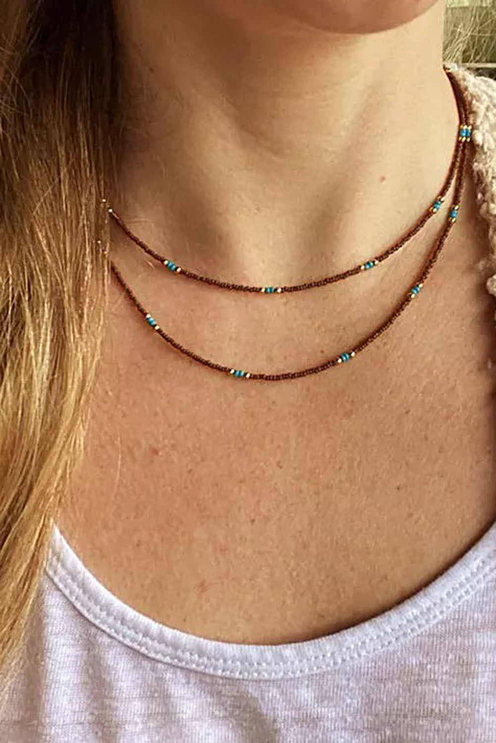 Brown Beaded Necklace