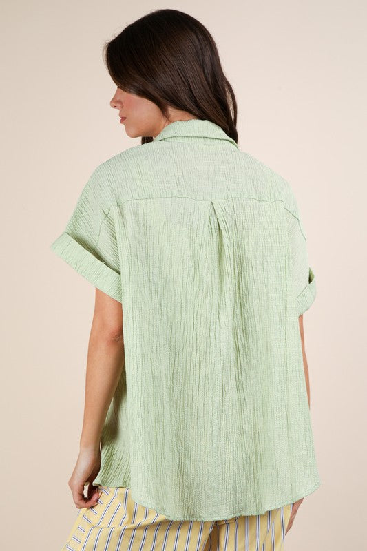 Cora Crinkle Shirt - sALE