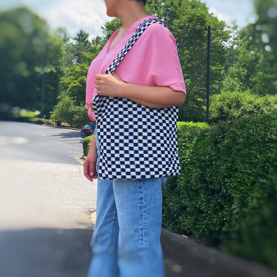 Checkered Tote