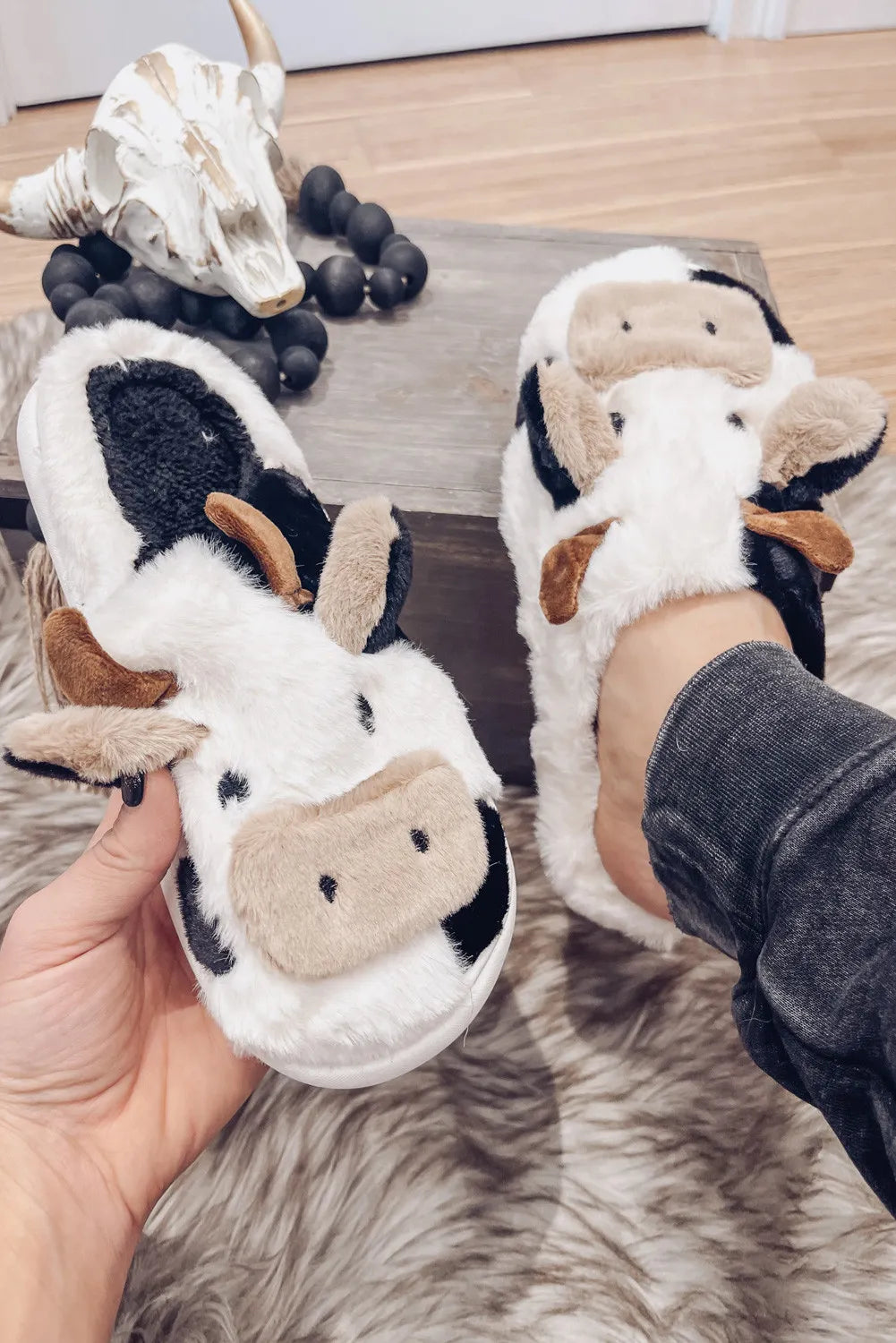 Cow Slipper SPJ Boutique