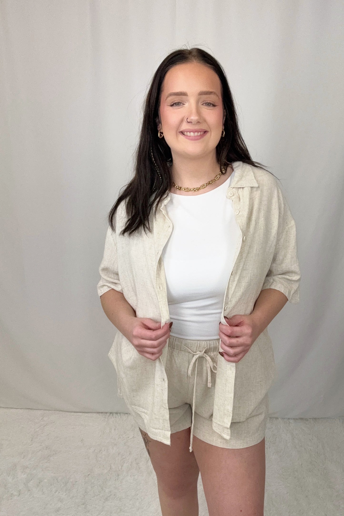 Becky Beige Linen SET
