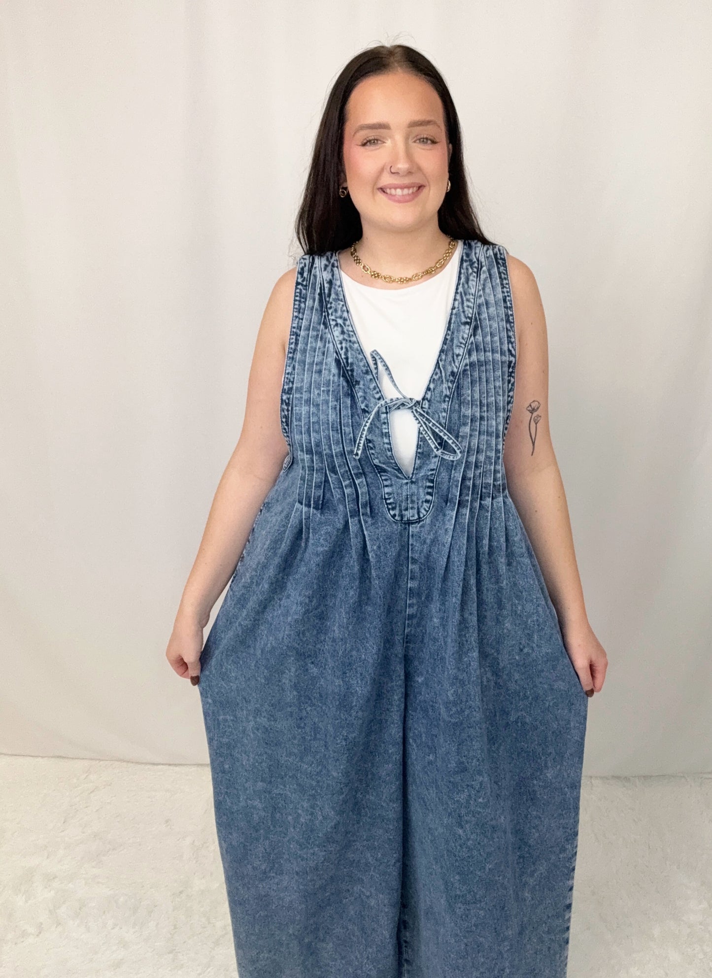 Pintuck Jumpsuit