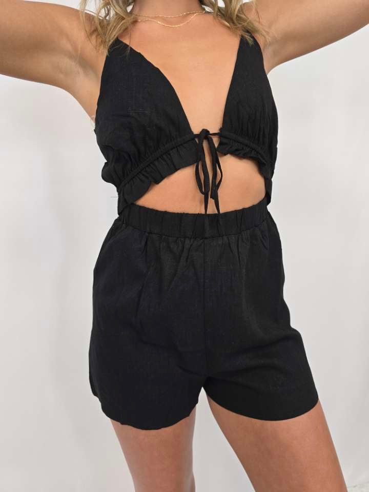 Remi Black Romper - SALE