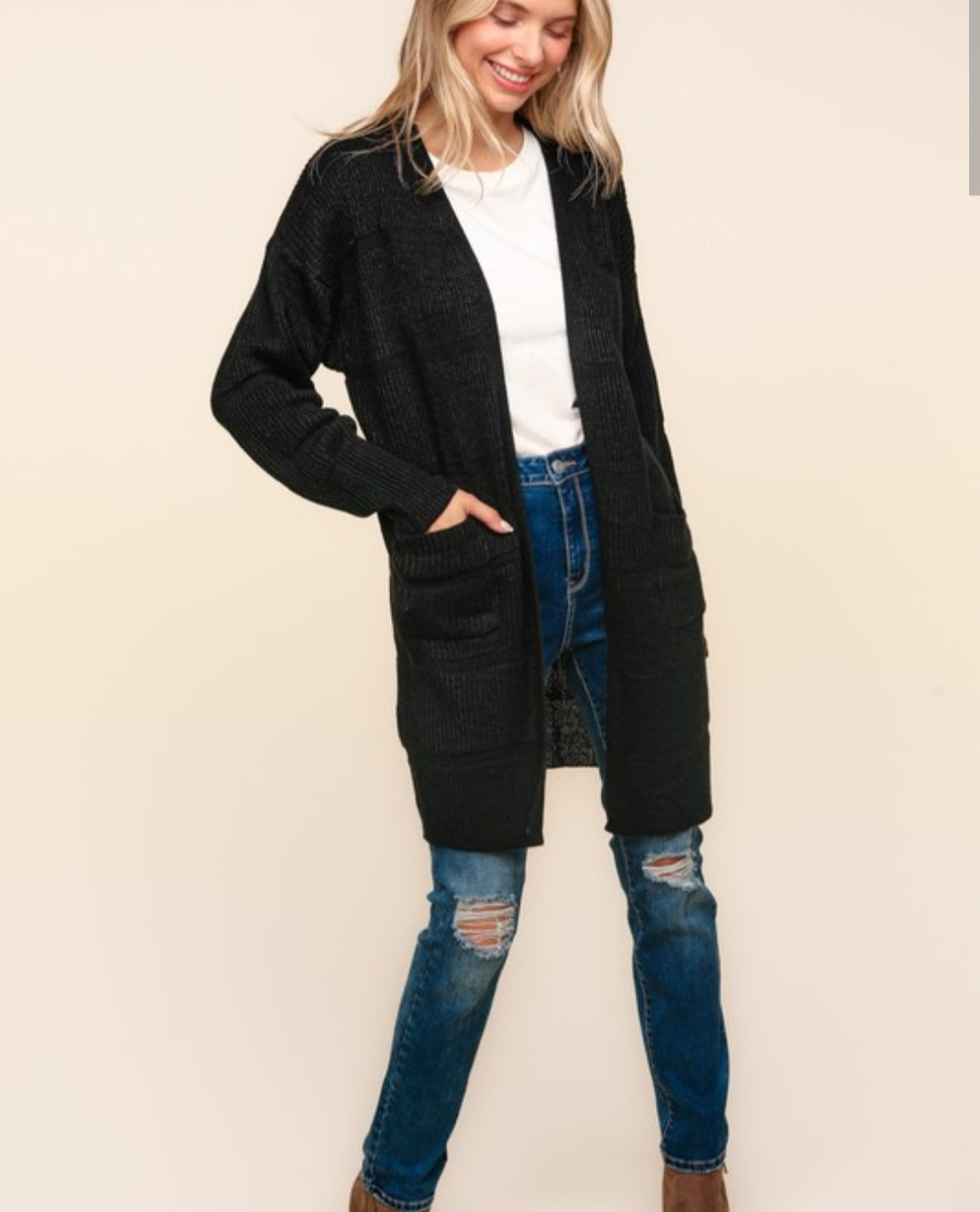 Textured Pocket Cardigan - SALE