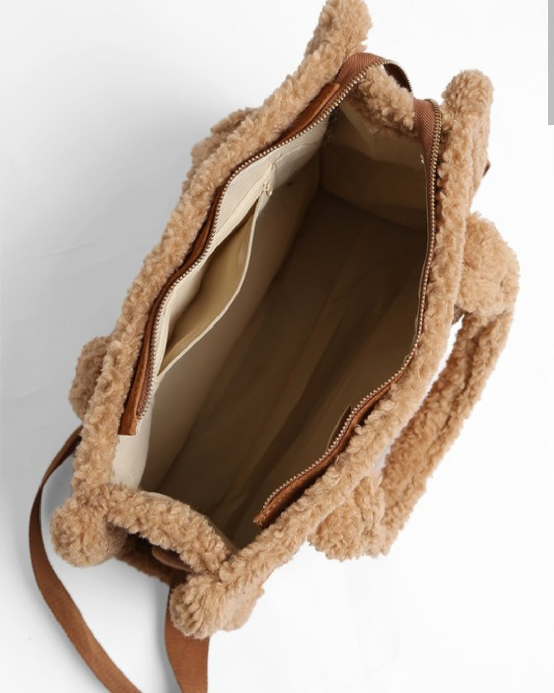 Suede Sherpa Tote - SALE