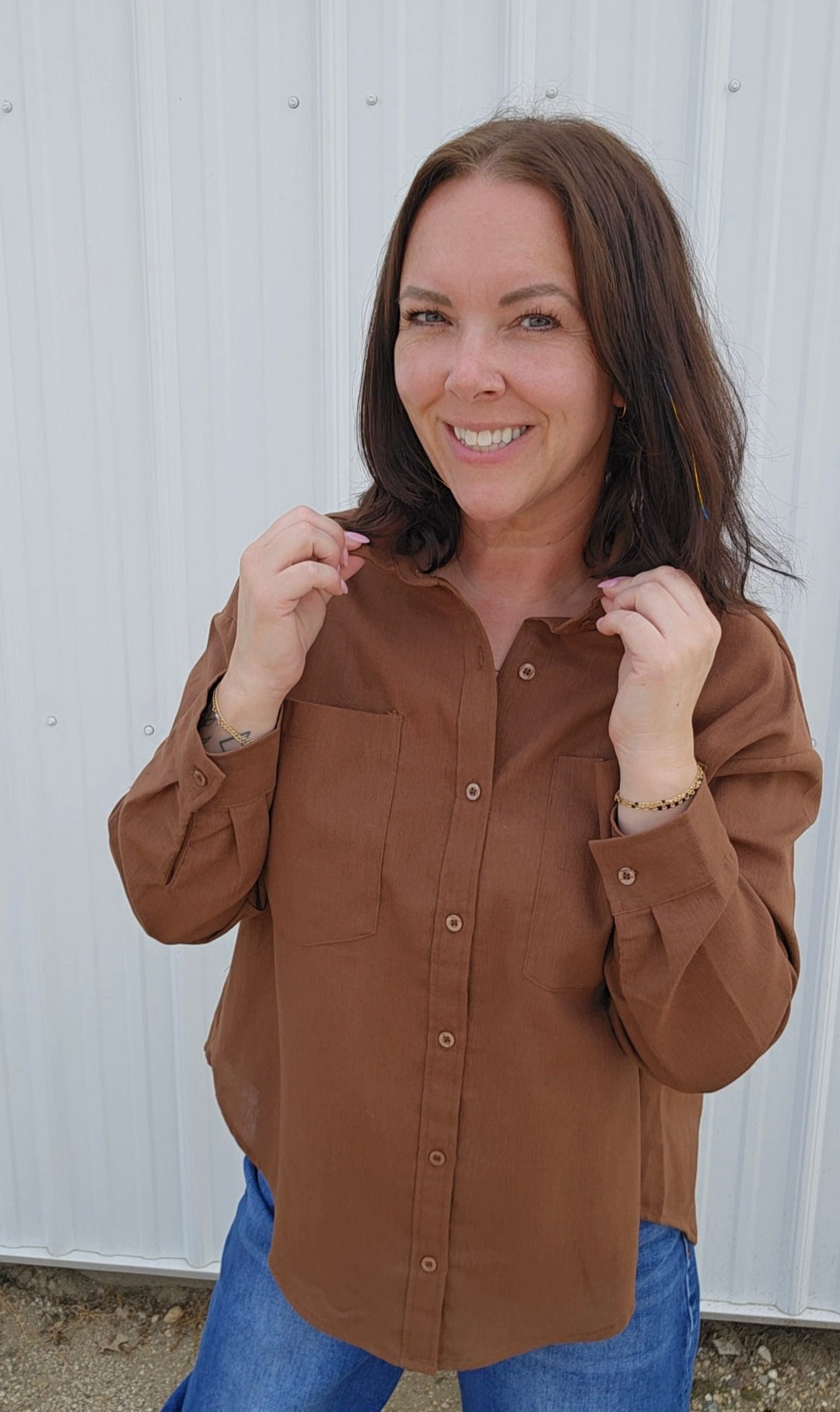 Cadence Chestnut Blouse