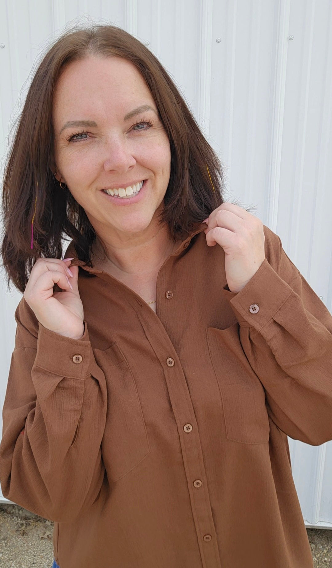 Cadence Chestnut Blouse