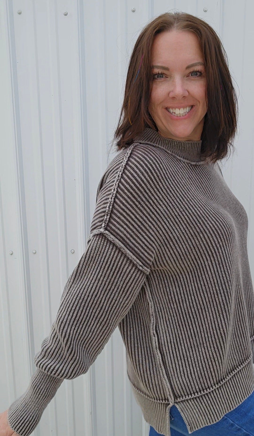 Sissy Side Slit Sweater