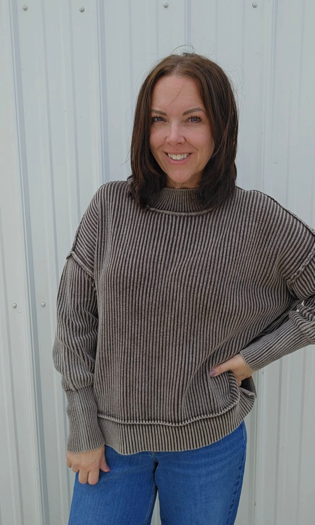 Sissy Side Slit Sweater