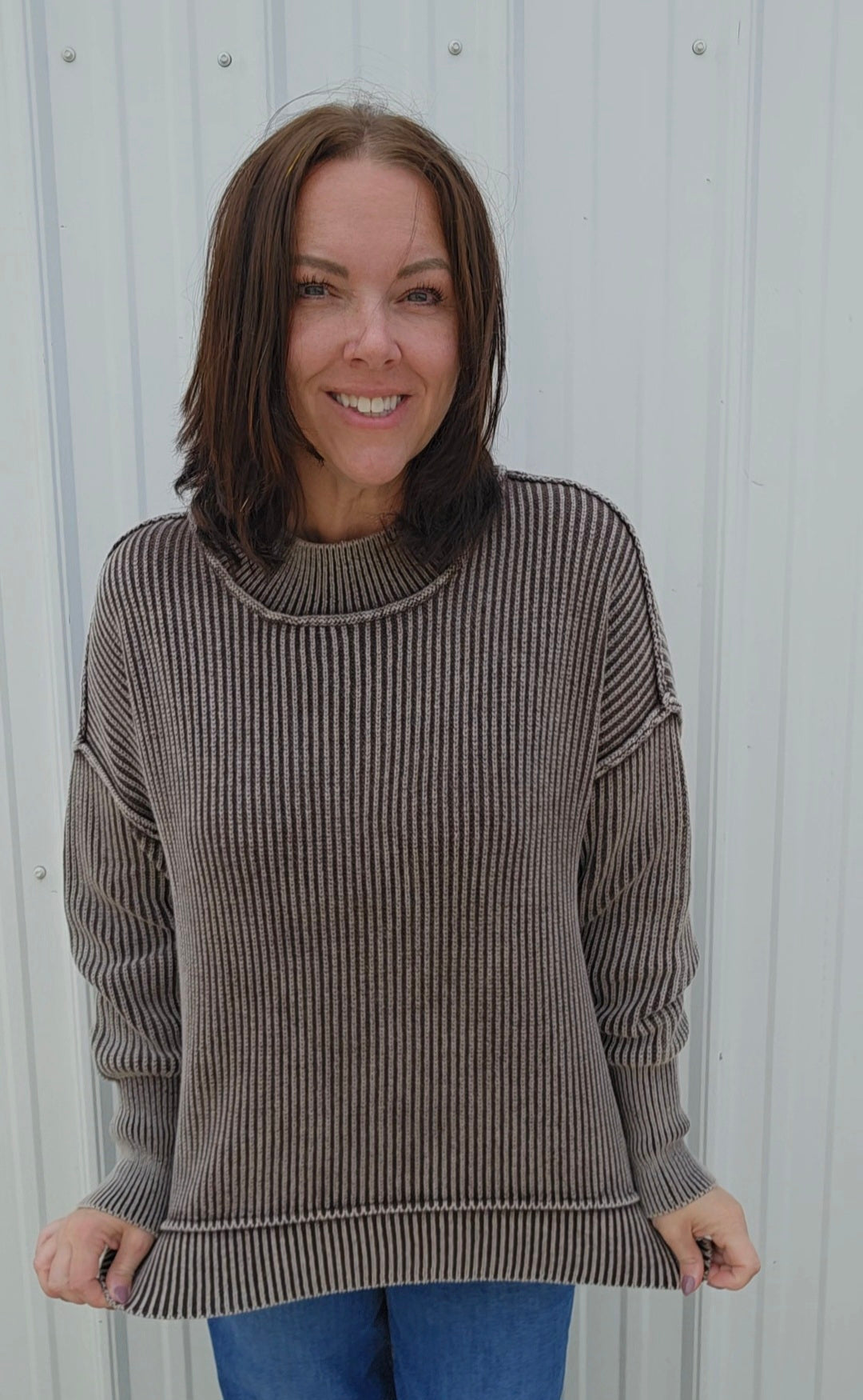 Sissy Side Slit Sweater