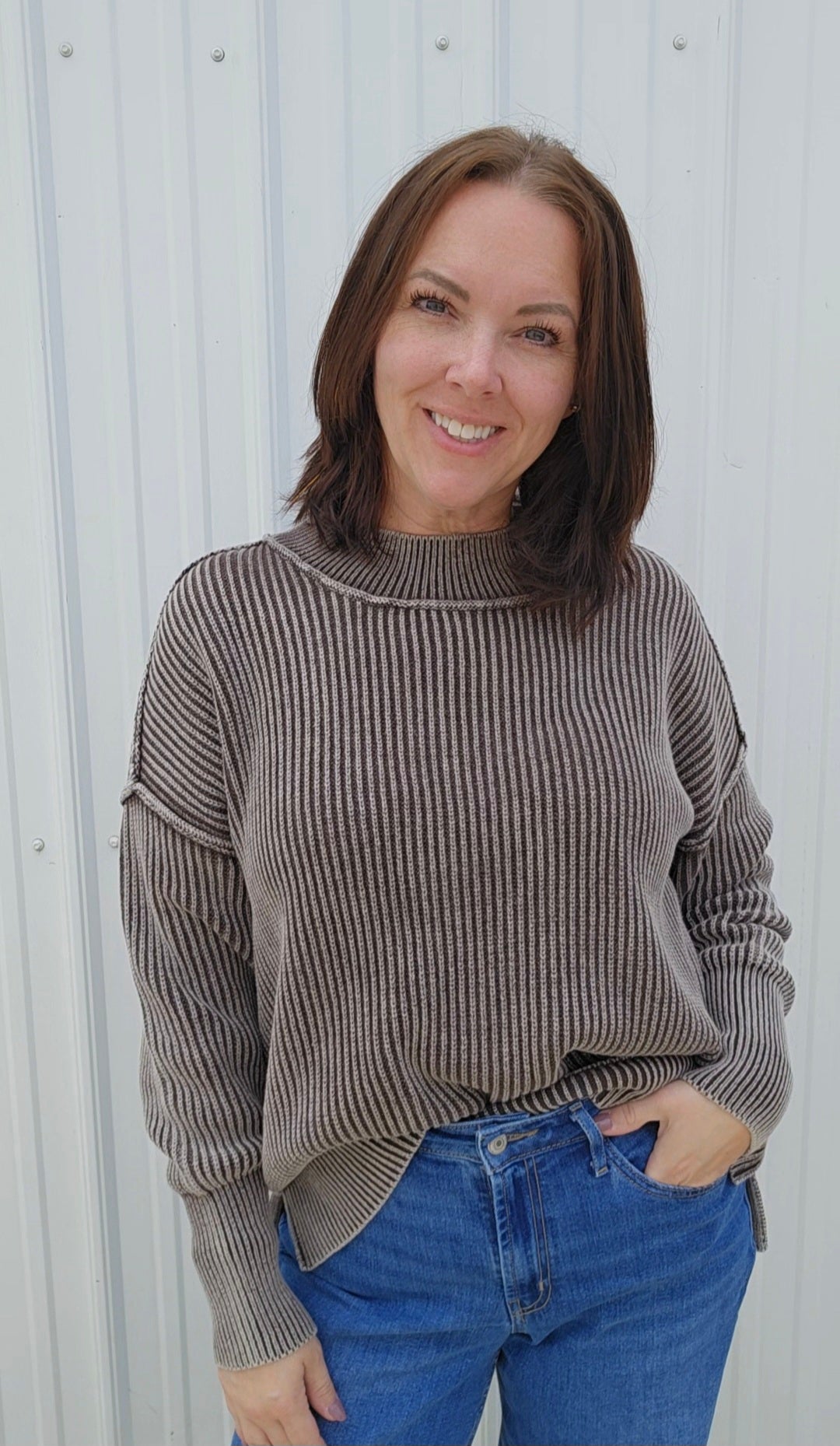 Sissy Side Slit Sweater