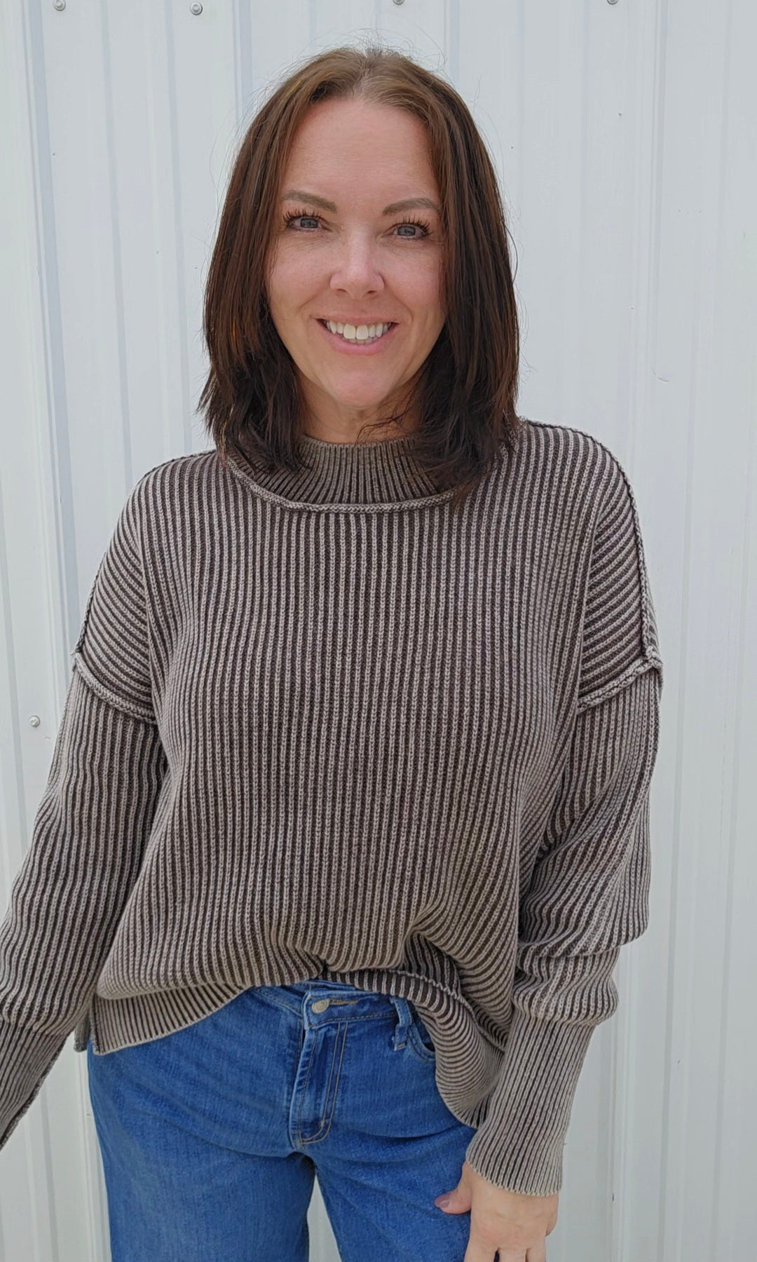Sissy Side Slit Sweater