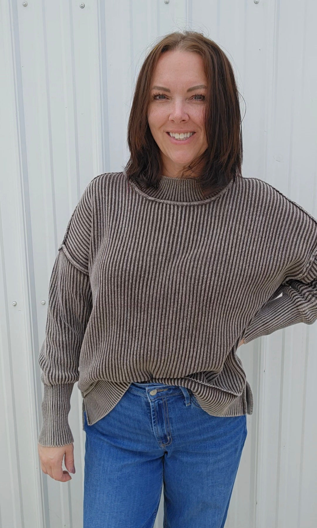 Sissy Side Slit Sweater