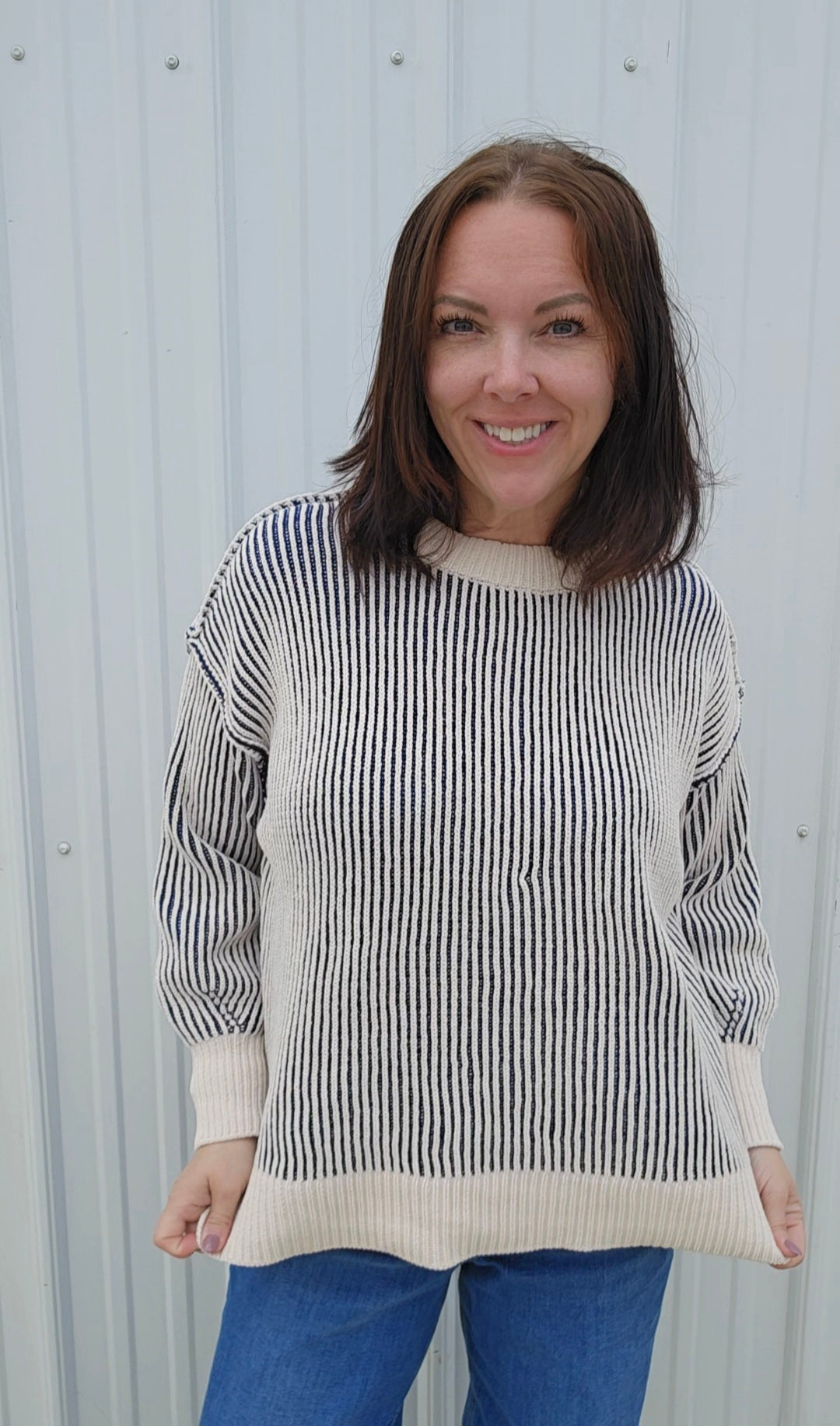 Tina Two Tone Sweater