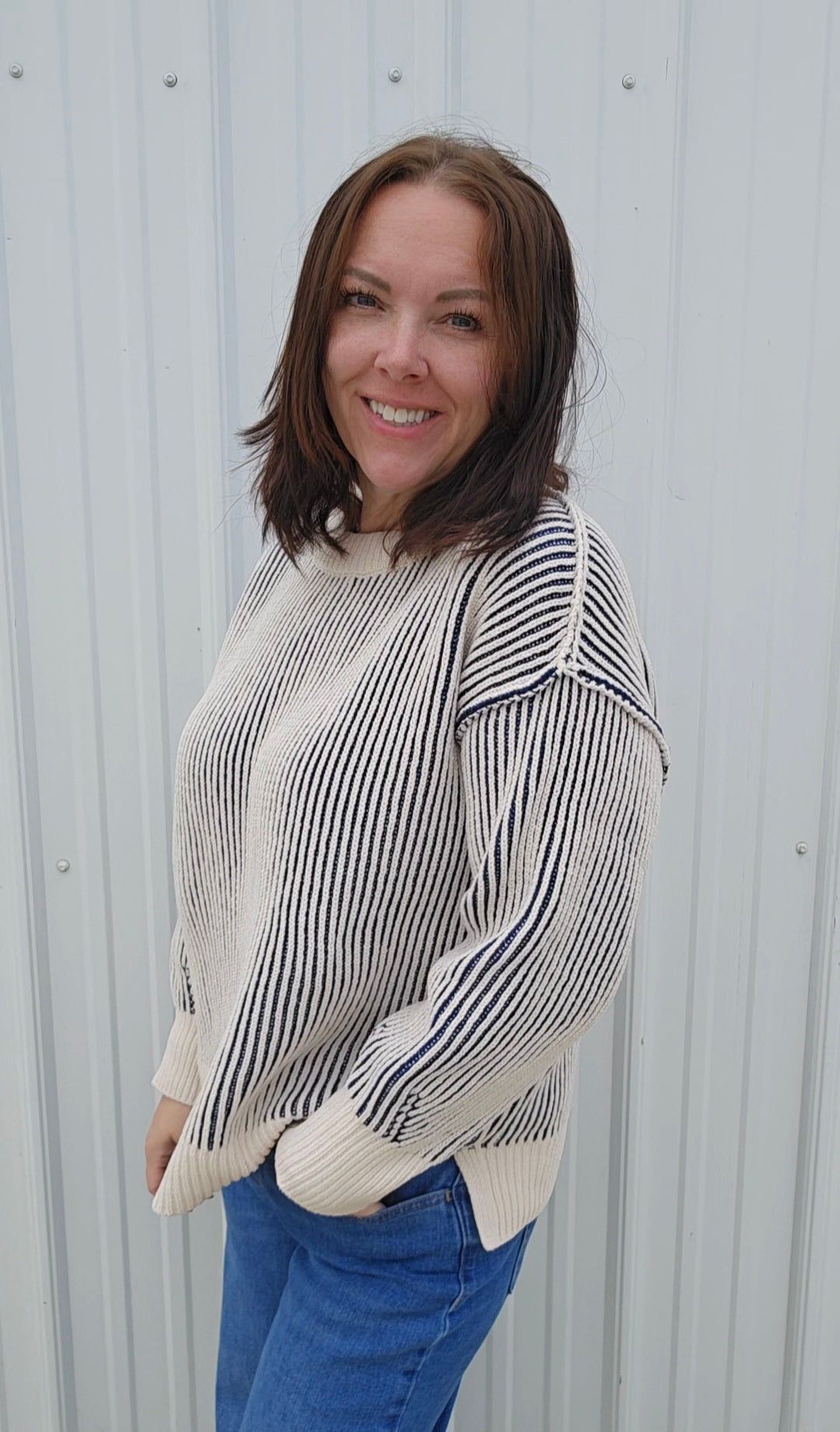 Tina Two Tone Sweater
