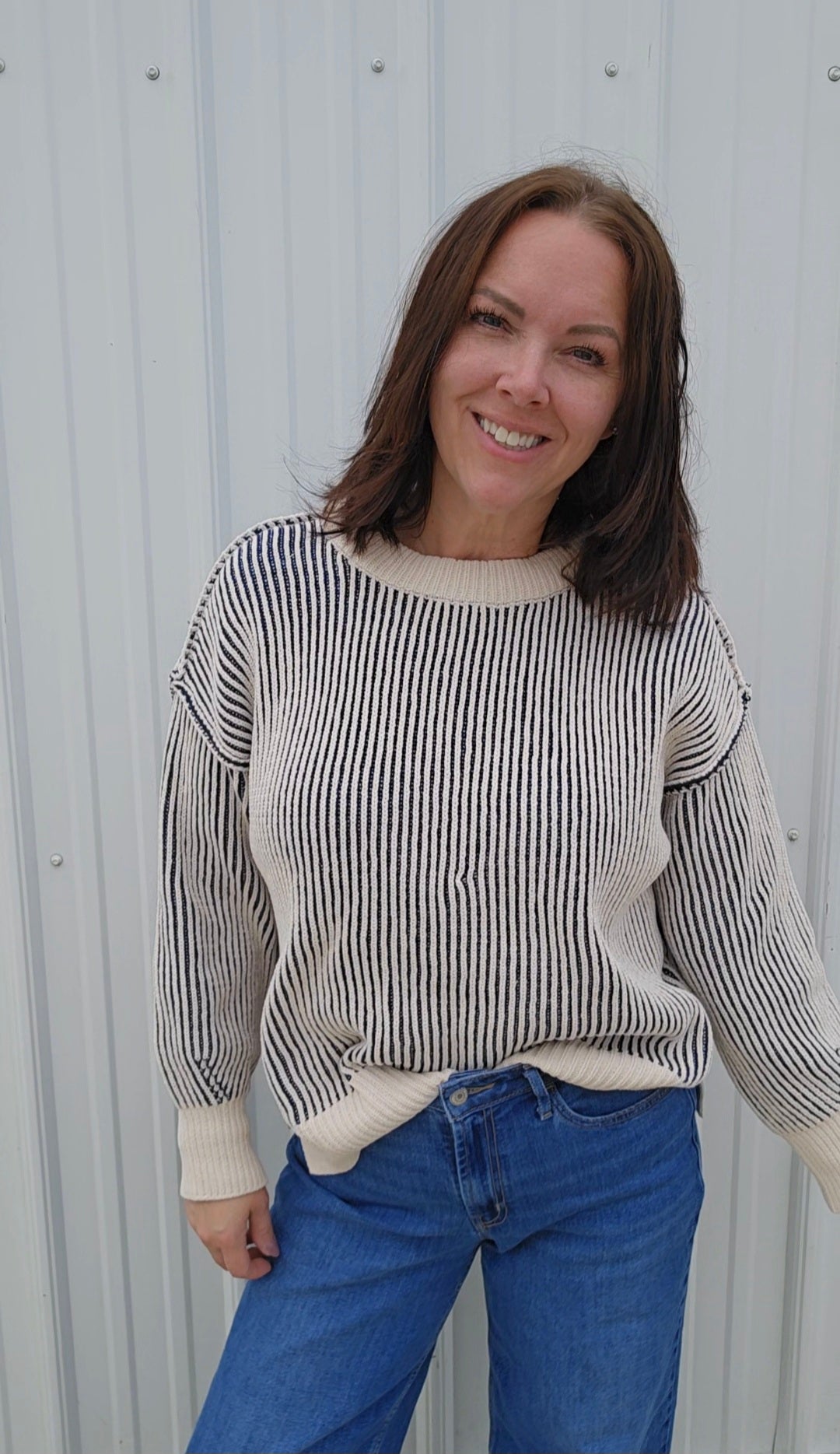 Tina Two Tone Sweater