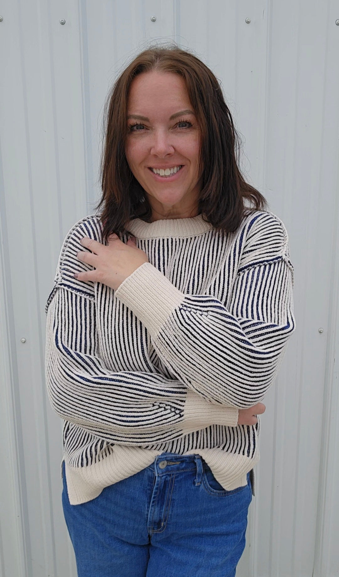 Tina Two Tone Sweater