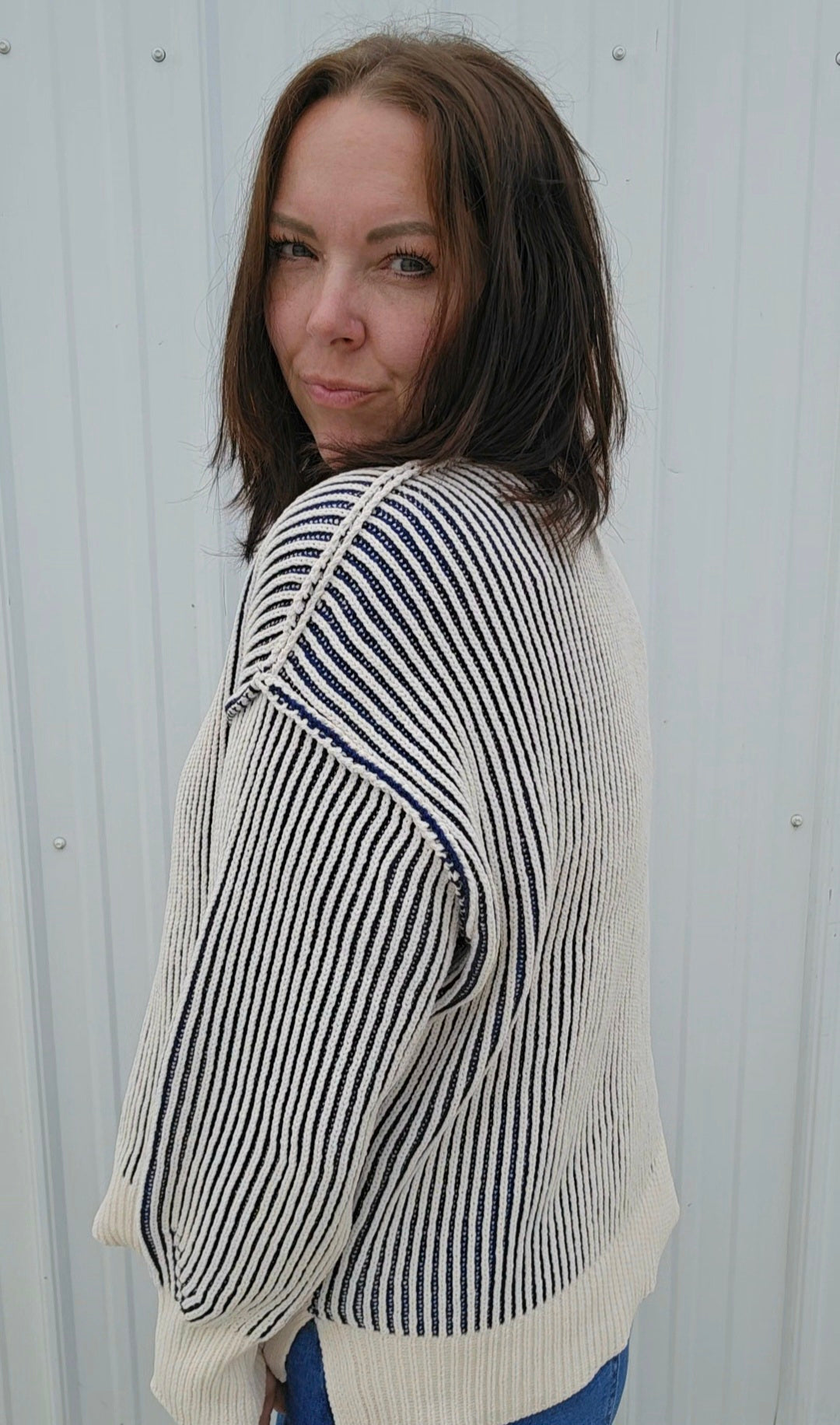 Tina Two Tone Sweater