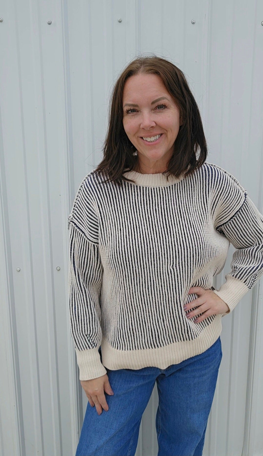 Tina Two Tone Sweater