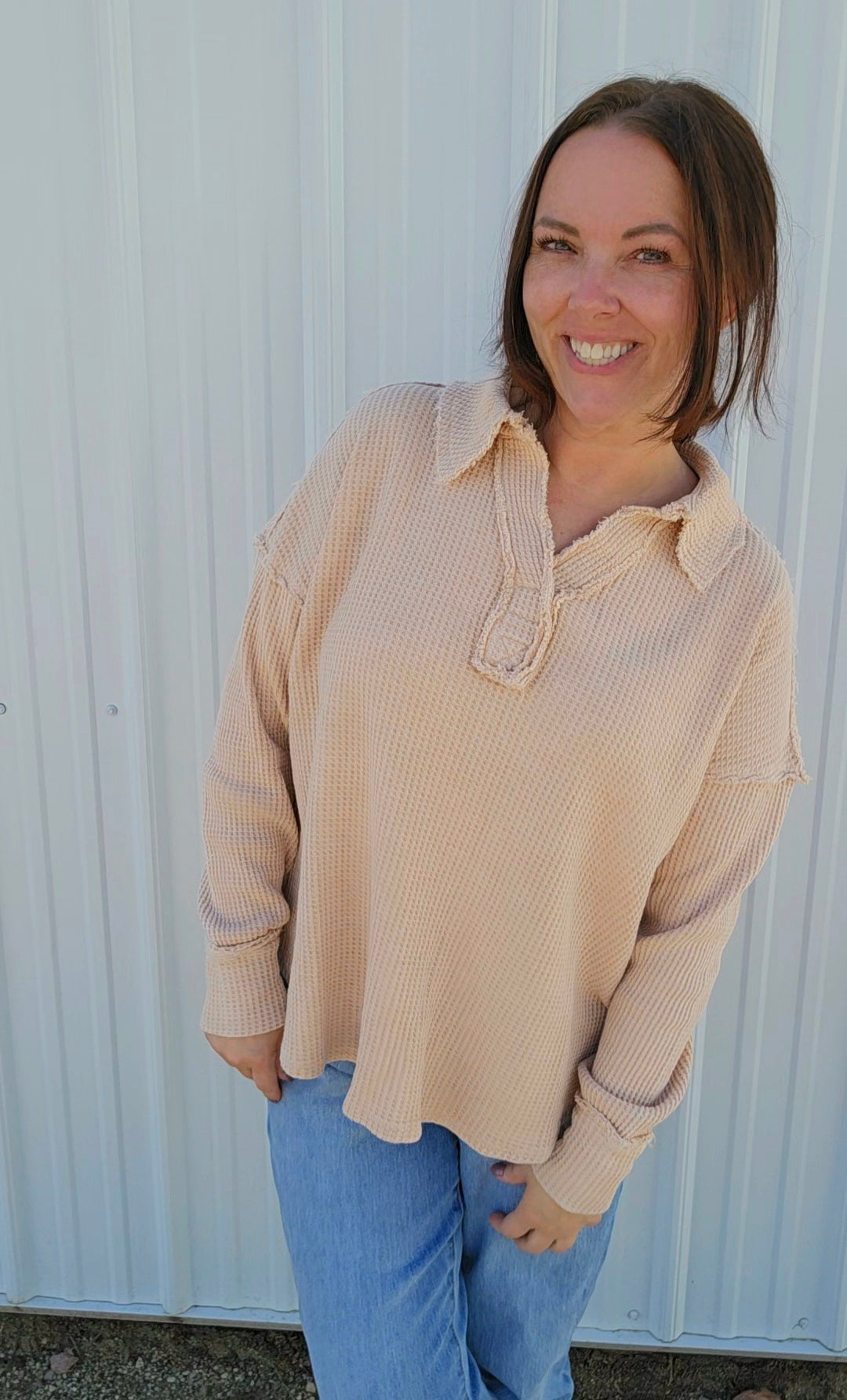 Winry Mineral Collared Top