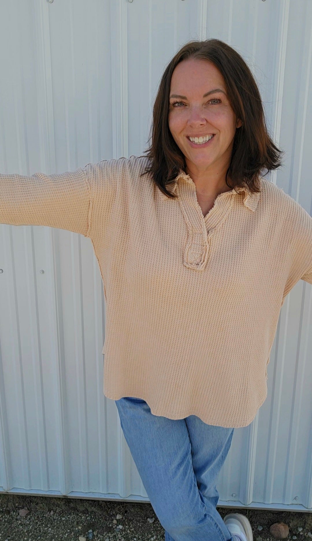 Winry Mineral Collared Top
