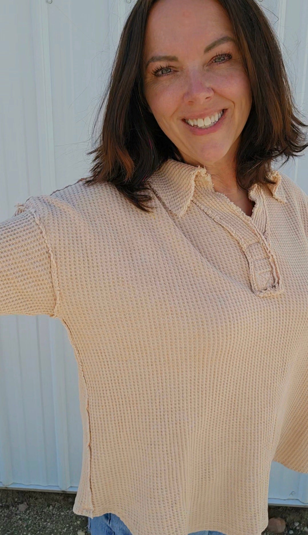 Winry Mineral Collared Top