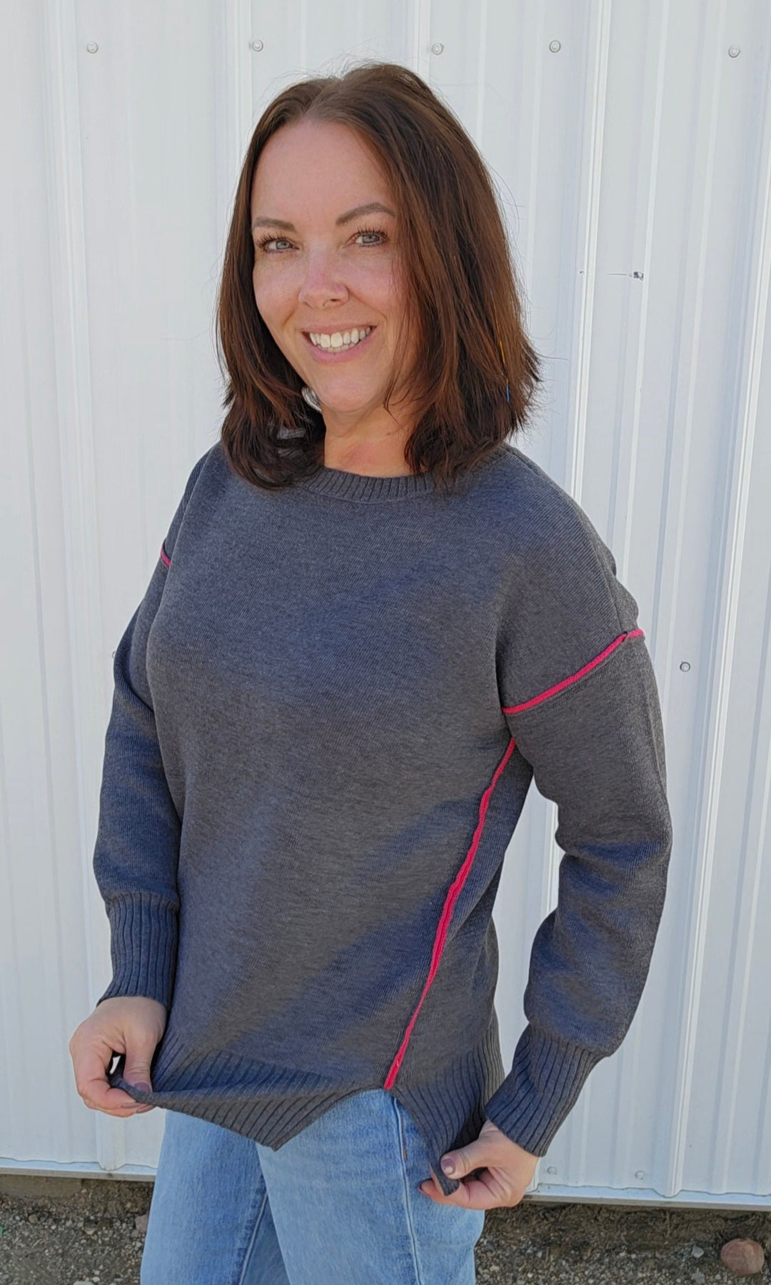Saylor Charcoal Sweater
