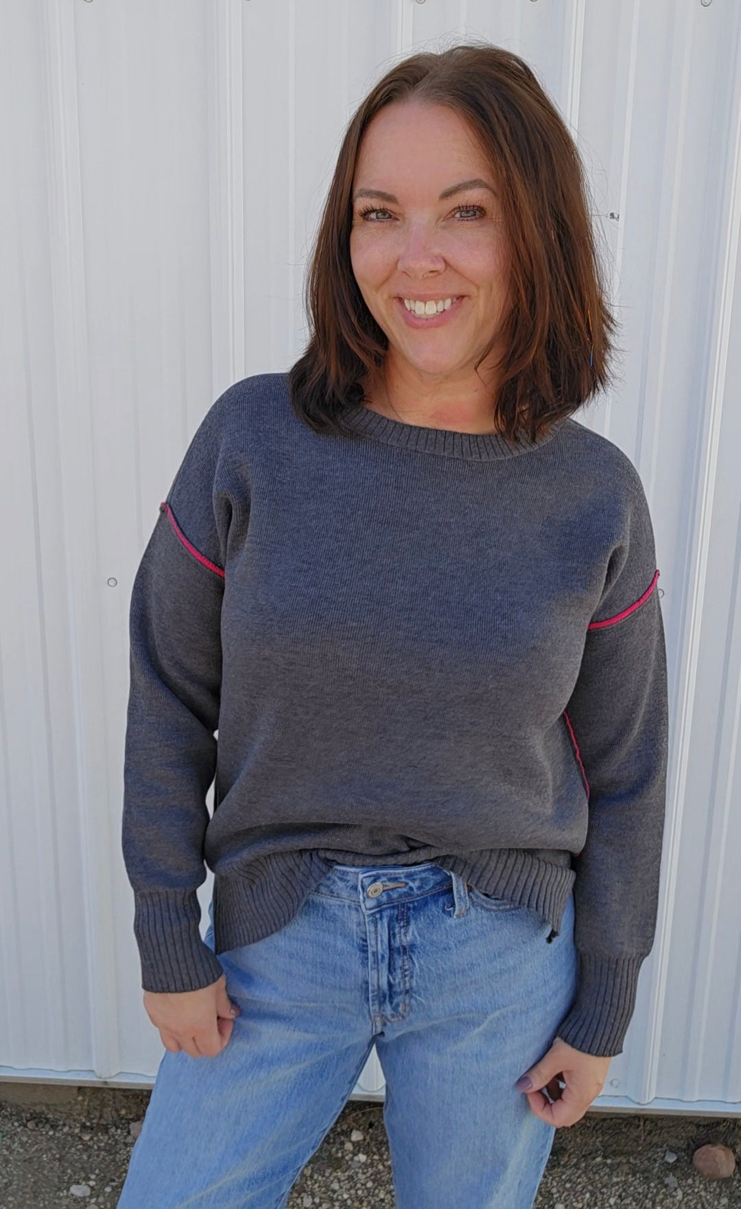 Saylor Charcoal Sweater