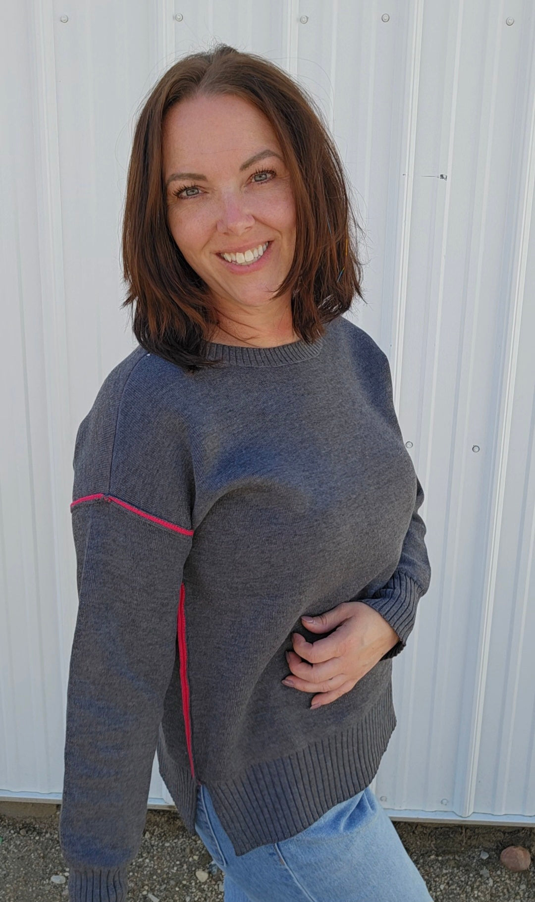 Saylor Charcoal Sweater