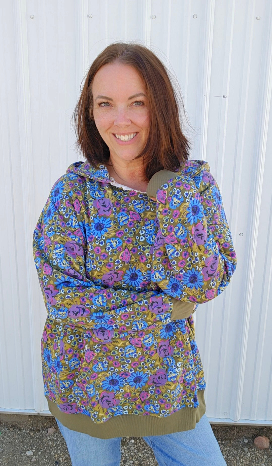 Floral Oversized Hoodie