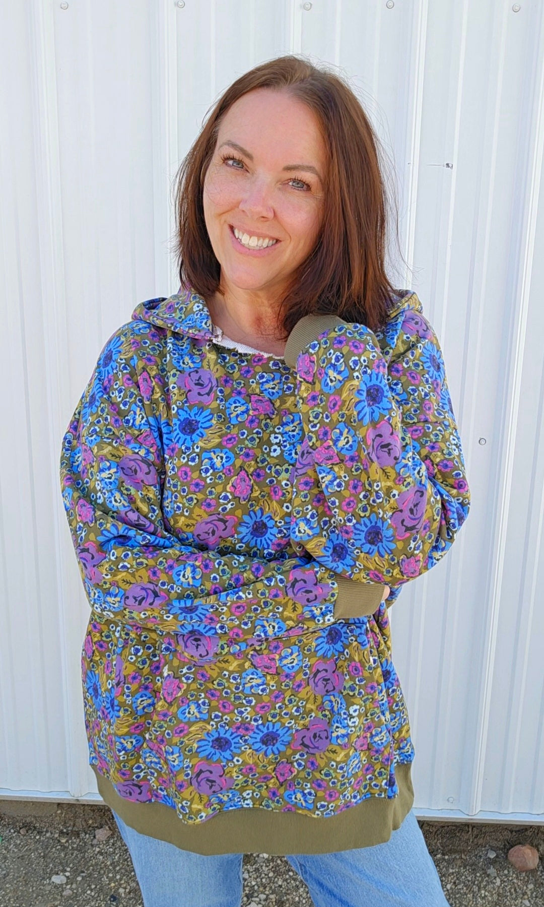 Floral Oversized Hoodie