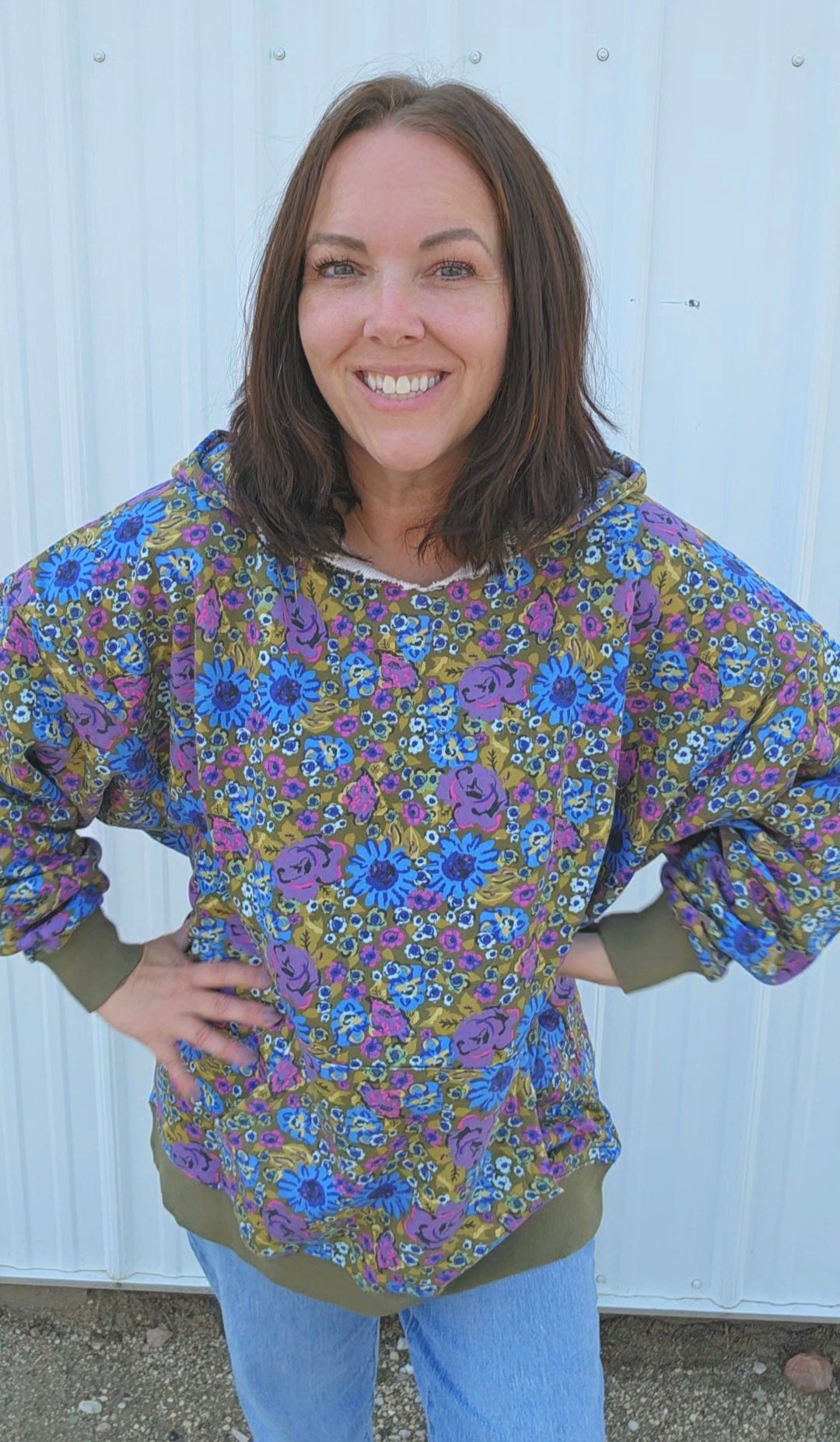 Floral Oversized Hoodie