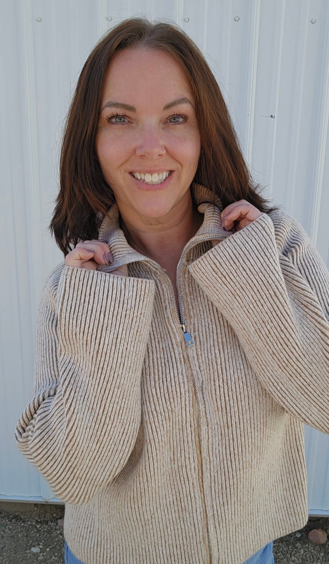Zella Zipper Cardigan