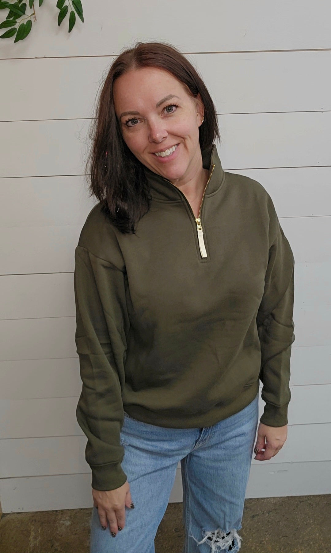 Oriana Half Zip Sweatshirt