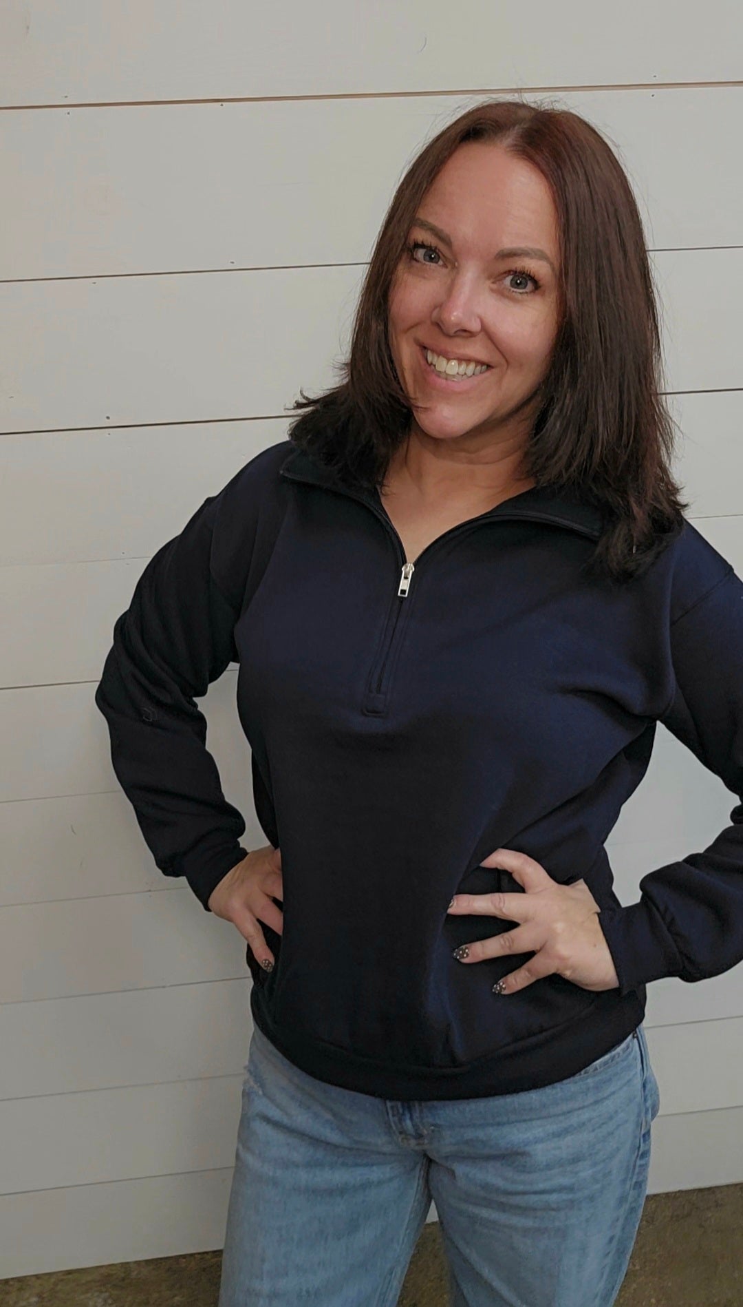 Half Zip Sweatshirt