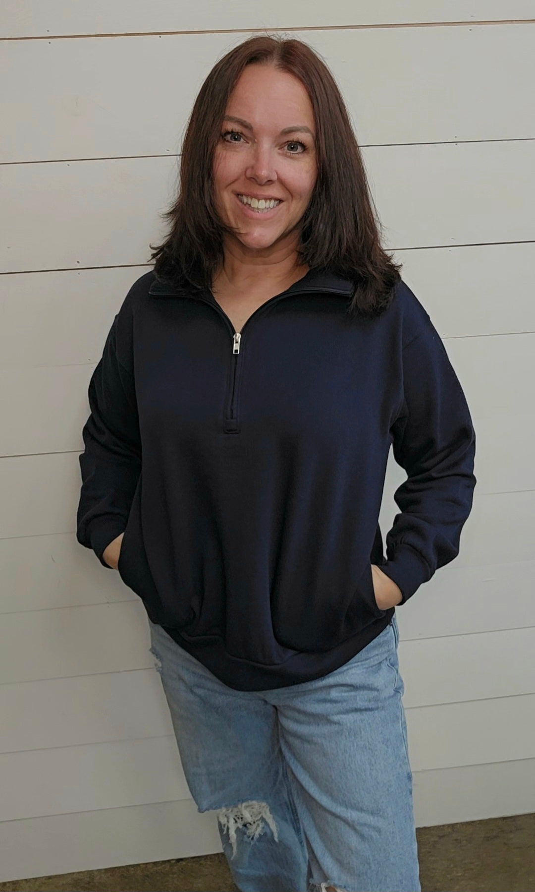 Half Zip Sweatshirt